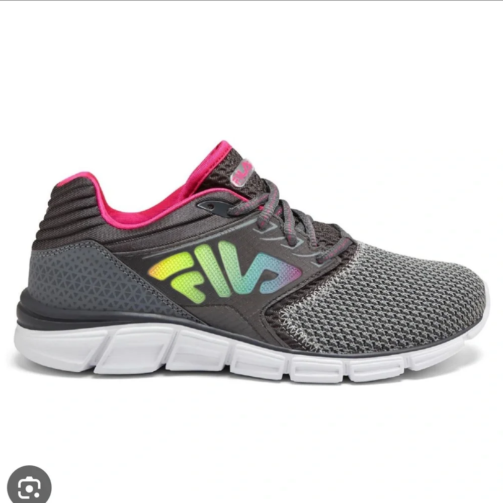 Fila Women's Memory
Multiswift Running Shoe - Gray with Pink / Rainbow - Picture 1 of 13